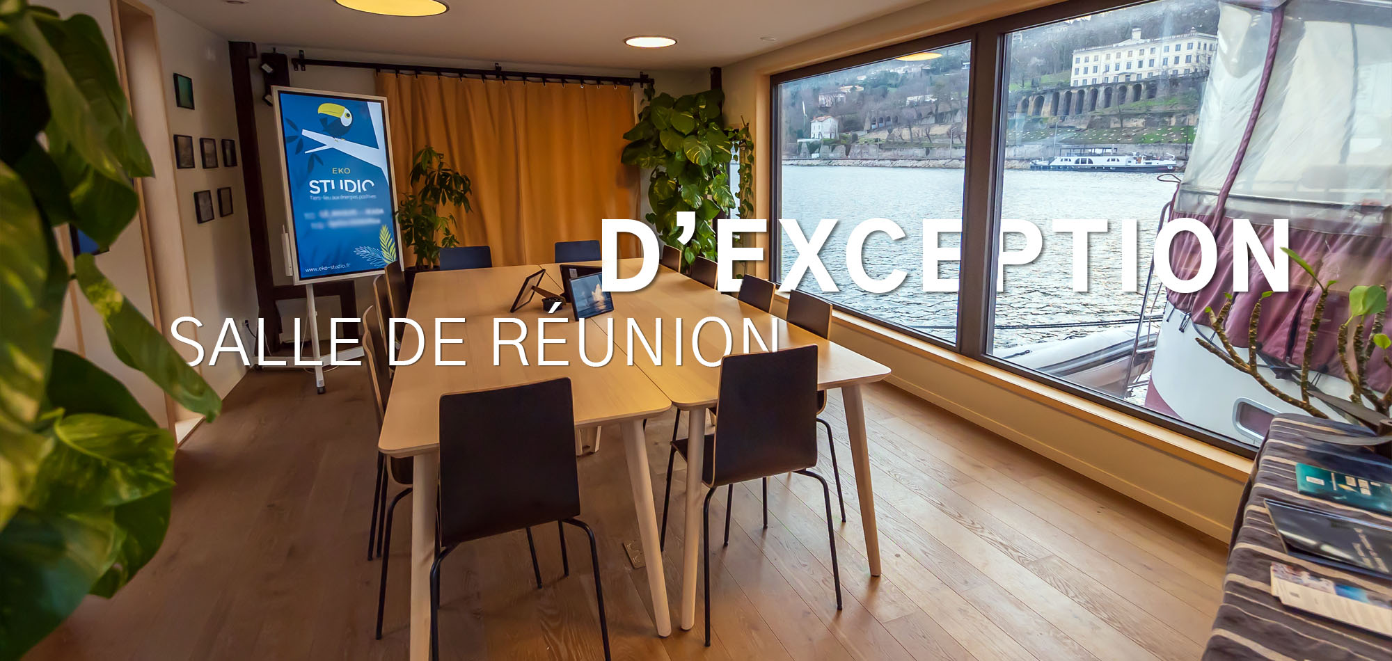 Profitez d'une salle de réunion d'exception à Lyon dans un cadre naturel, moderne et marin